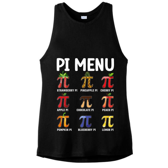 Funny Pi Menu Pi Day Ladies PosiCharge Tri-Blend Wicking Tank