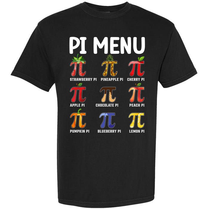 Funny Pi Menu Pi Day Garment-Dyed Heavyweight T-Shirt