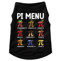 Funny Pi Menu Pi Day Doggie Tank