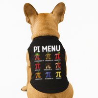 Funny Pi Menu Pi Day Doggie Tank