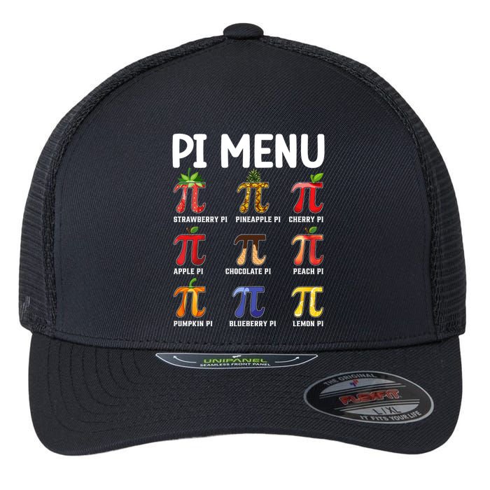Funny Pi Menu Pi Day Flexfit Unipanel Trucker Cap