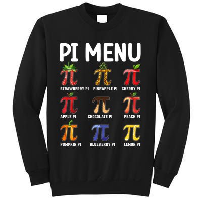 Funny Pi Menu Pi Day Sweatshirt