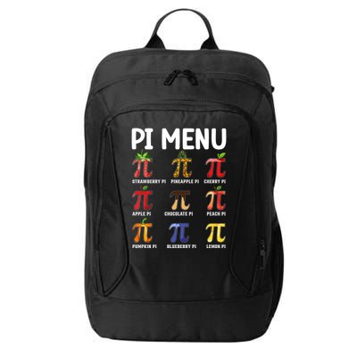Funny Pi Menu Pi Day City Backpack
