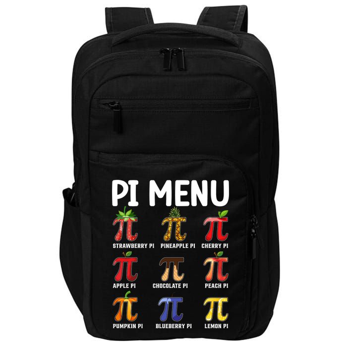 Funny Pi Menu Pi Day Impact Tech Backpack
