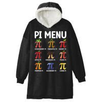 Funny Pi Menu Pi Day Hooded Wearable Blanket