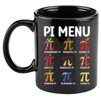 Funny Pi Menu Pi Day 11oz C Handle Ceramic Mug