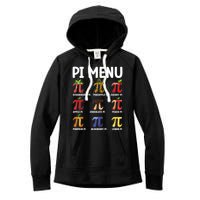 Funny Pi Menu Pi Day Women's Fleece Hoodie