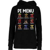 Funny Pi Menu Pi Day Womens Funnel Neck Pullover Hood