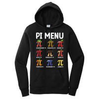 Funny Pi Menu Pi Day Women's Pullover Hoodie