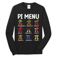 Funny Pi Menu Pi Day Tall Long Sleeve T-Shirt