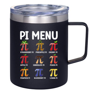 Funny Pi Menu Pi Day 12oz Stainless Steel Coffee Mug
