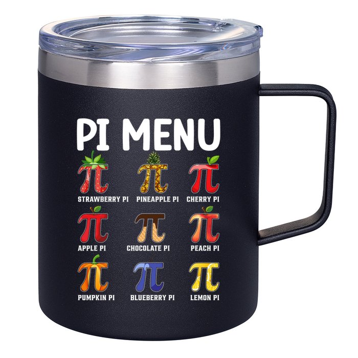 Funny Pi Menu Pi Day 12oz Stainless Steel Coffee Mug