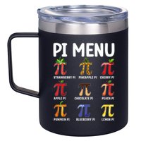 Funny Pi Menu Pi Day 12oz Stainless Steel Coffee Mug