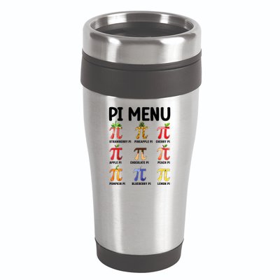 Funny Pi Menu Pi Day 16oz Travel Tumbler
