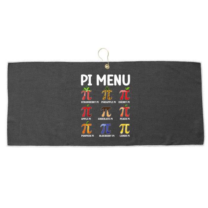 Funny Pi Menu Pi Day Large Microfiber Waffle Golf Towel