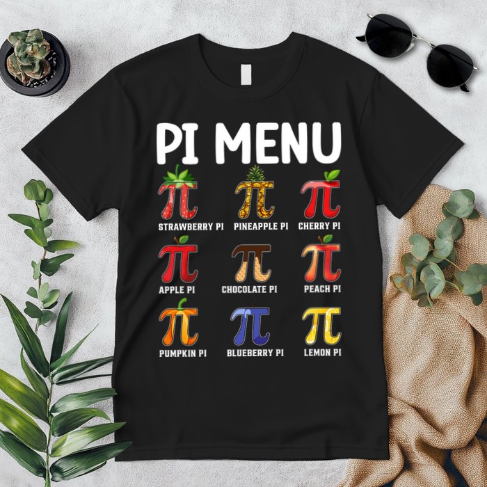 Funny Pi Menu Pi Day Premium T-Shirt