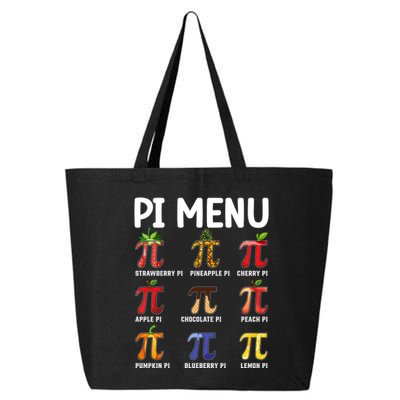 Funny Pi Menu Pi Day 25L Jumbo Tote