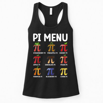 Funny Pi Menu Pi Day Womens Tank Top