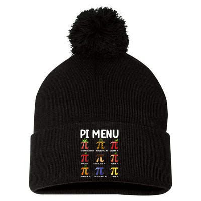 Funny Pi Menu Pi Day Pom Pom 12in Knit Beanie