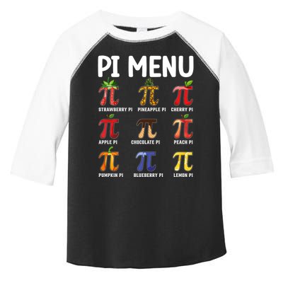 Funny Pi Menu Pi Day Toddler Fine Jersey T-Shirt