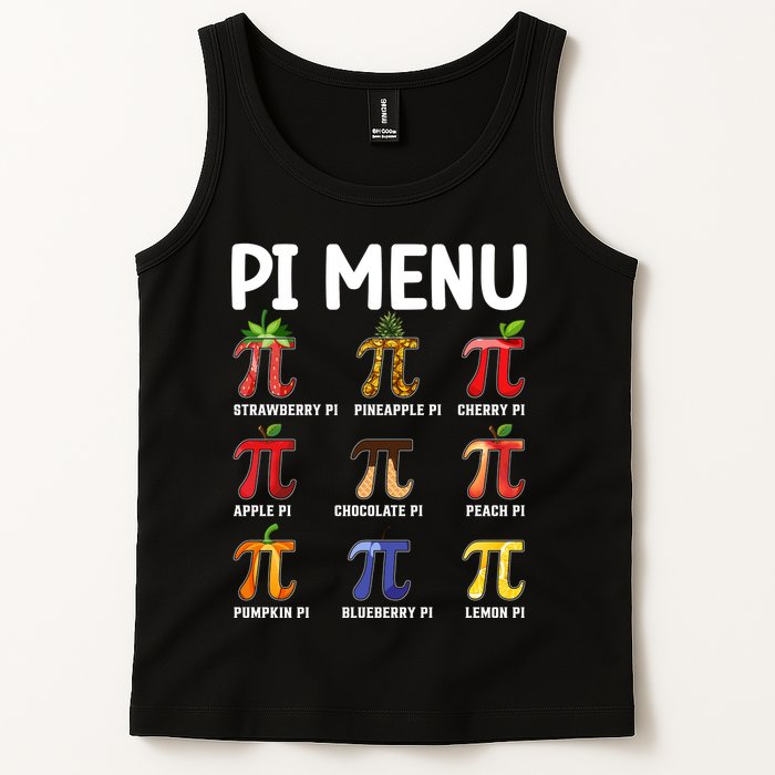 Funny Pi Menu Pi Day Tank Top