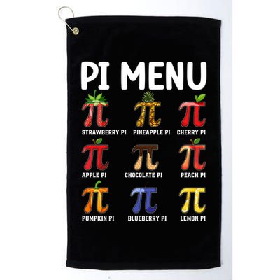 Funny Pi Menu Pi Day Golf Towel