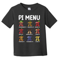 Funny Pi Menu Pi Day Toddler T-Shirt