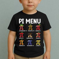 Funny Pi Menu Pi Day Toddler T-Shirt