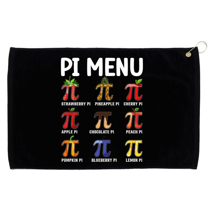 Funny Pi Menu Pi Day Grommeted Golf Towel