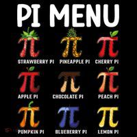 Funny Pi Menu Pi Day Women's Knotted Racerback Tank