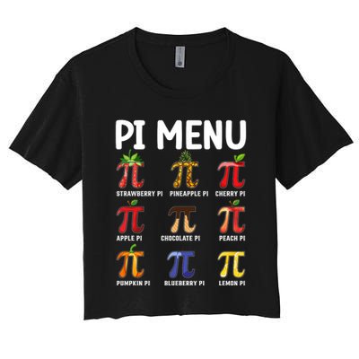 Funny Pi Menu Pi Day Crop Top
