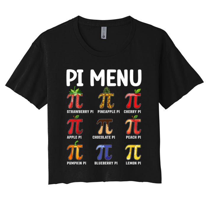 Funny Pi Menu Pi Day Crop Top