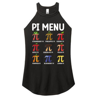 Funny Pi Menu Pi Day Women's Perfect Tri Rocker Tank