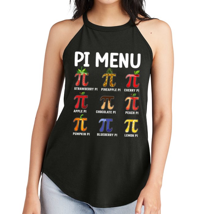 Funny Pi Menu Pi Day Women's Perfect Tri Rocker Tank