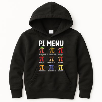 Funny Pi Menu Pi Day Kids Hoodie