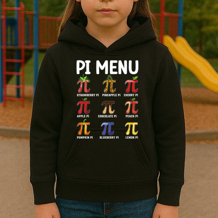 Funny Pi Menu Pi Day Kids Hoodie