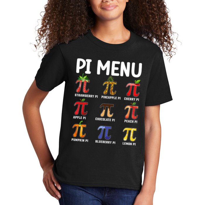 Funny Pi Menu Pi Day Kids T-Shirt
