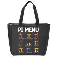 Funny Pi Menu Pi Day Zip Tote Bag