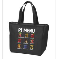 Funny Pi Menu Pi Day Zip Tote Bag