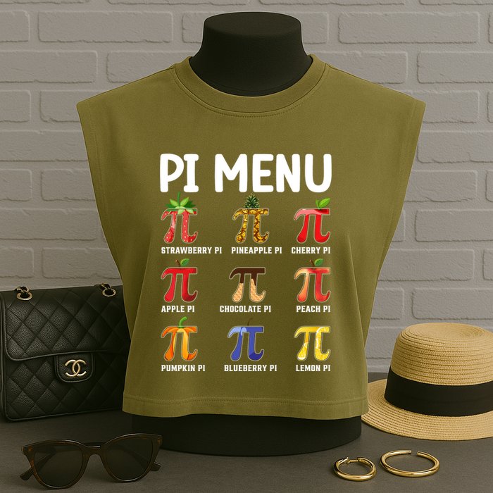 Funny Pi Menu Pi Day Garment-Dyed Women's Muscle Tee