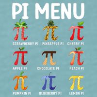 Funny Pi Menu Pi Day Sueded Cloud Jersey T-Shirt