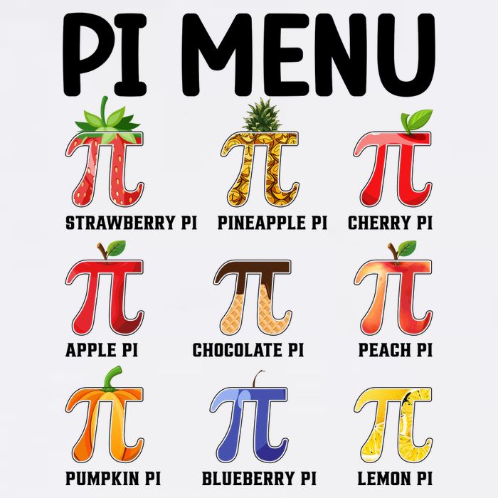 Funny Pi Menu Pi Day Garment-Dyed Sweatshirt