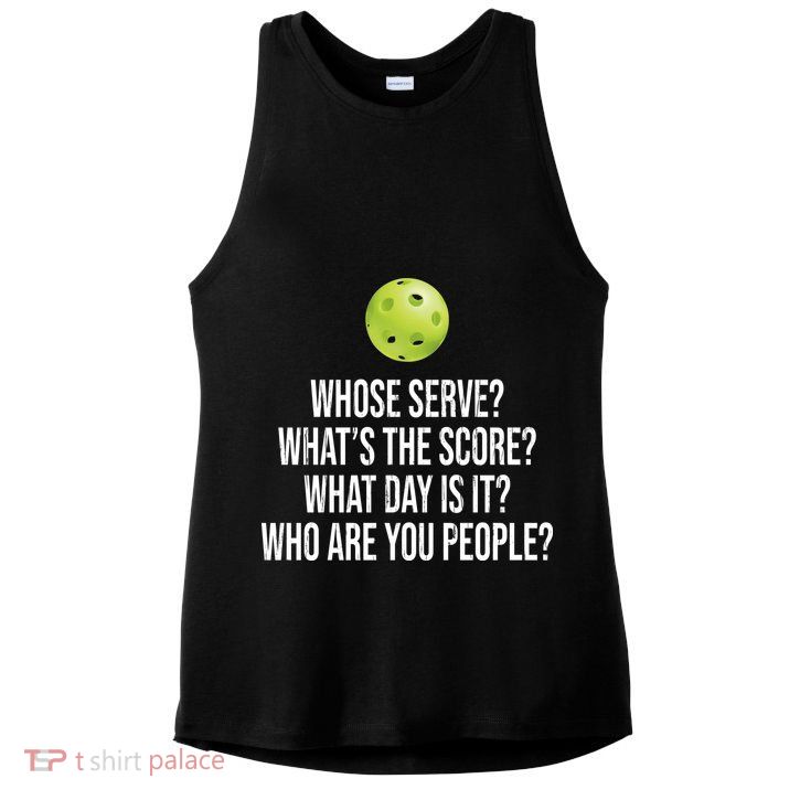 Funny Pickleball Meme Ladies PosiCharge Tri-Blend Wicking Tank