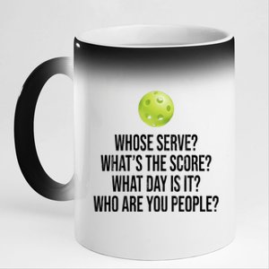 Funny Pickleball Meme 11oz Black Color Changing Mug