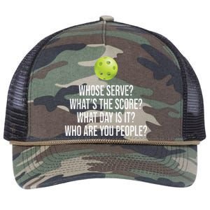 Funny Pickleball Meme Retro Rope Trucker Hat Cap