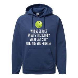 Funny Pickleball Meme Performance Fleece Hoodie