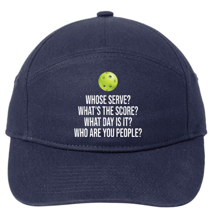 Funny Pickleball Meme 7-Panel Snapback Hat