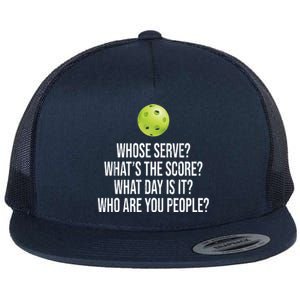 Funny Pickleball Meme Flat Bill Trucker Hat