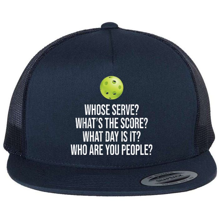 Funny Pickleball Meme Flat Bill Trucker Hat