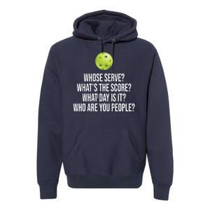 Funny Pickleball Meme Premium Hoodie